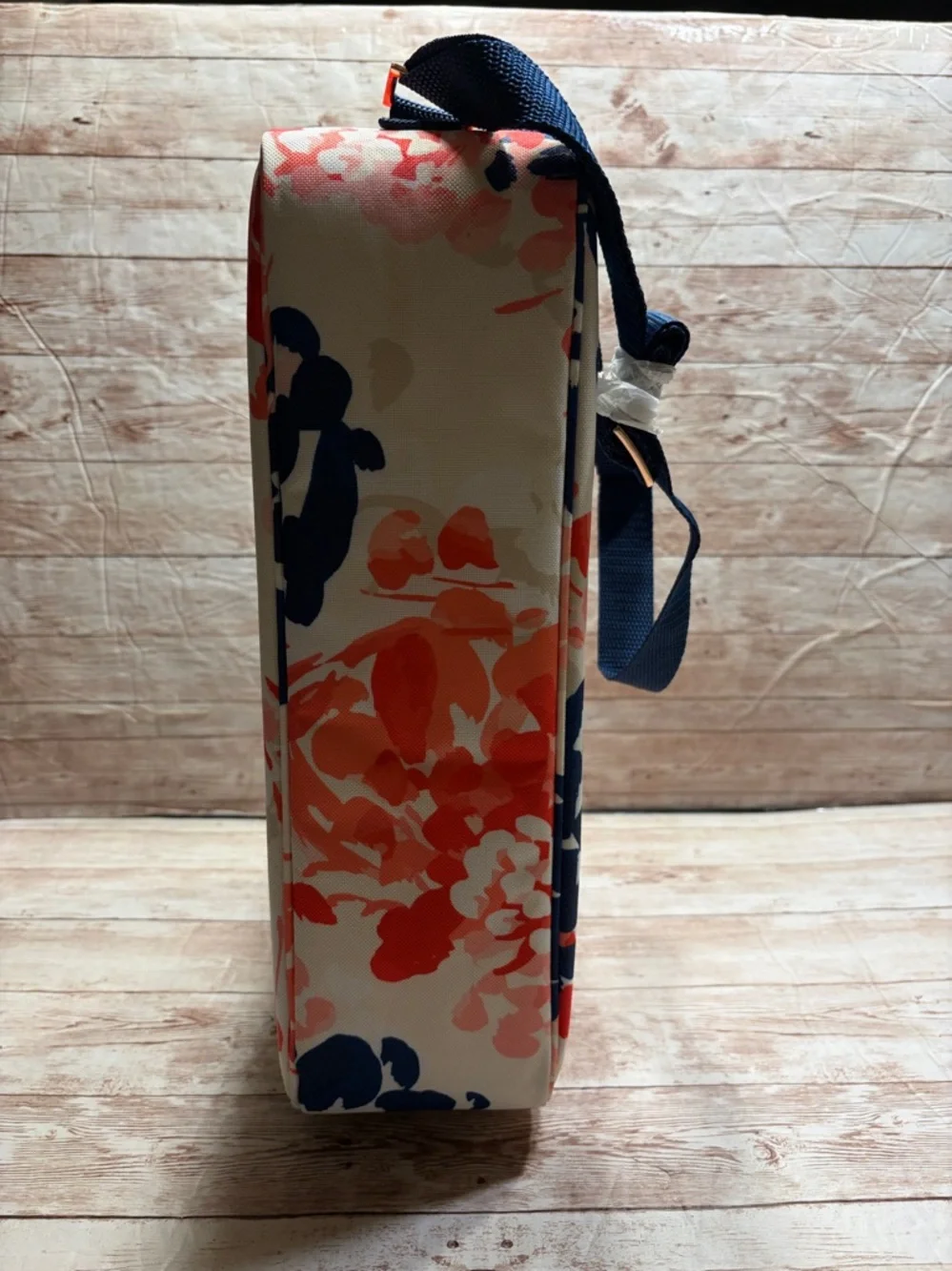 Happy Glamper Picnic Set with Floral Cooler, Glasses & Orange Napkins